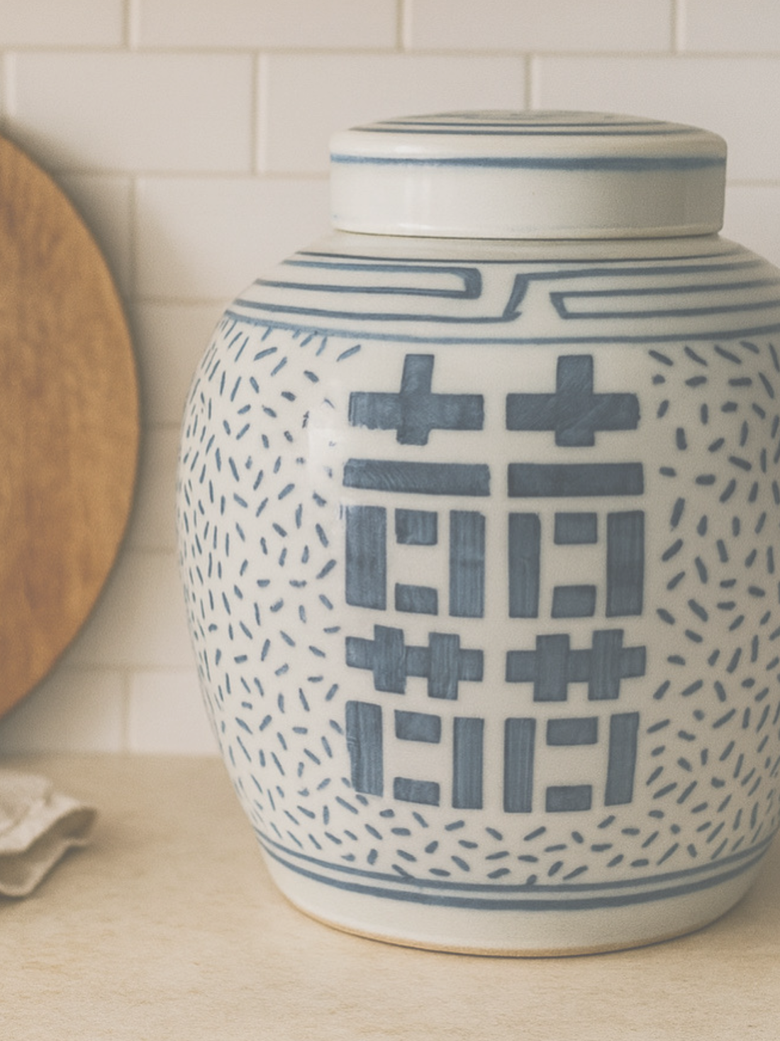 Double Happiness Ginger Jar