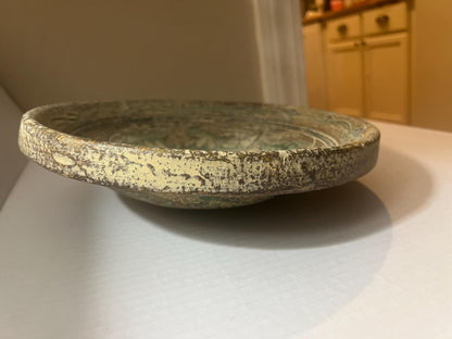 Antiqued Green Gold Leaf, Rustic Display catch all