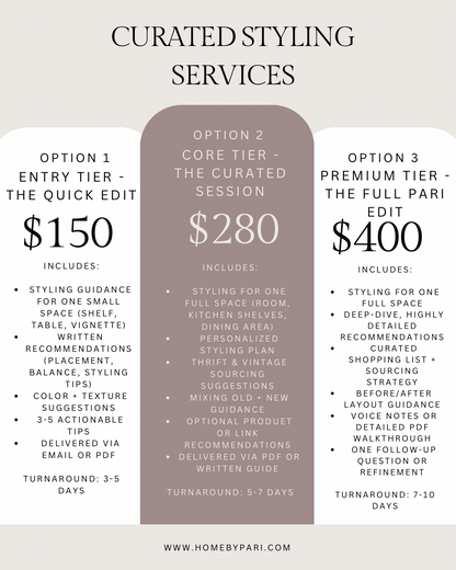 Pari Living- Curated Styling