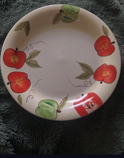 Vintage Apple Orchard Kitchen Gift Set, Cookbook, Plate, Bowl & Basket