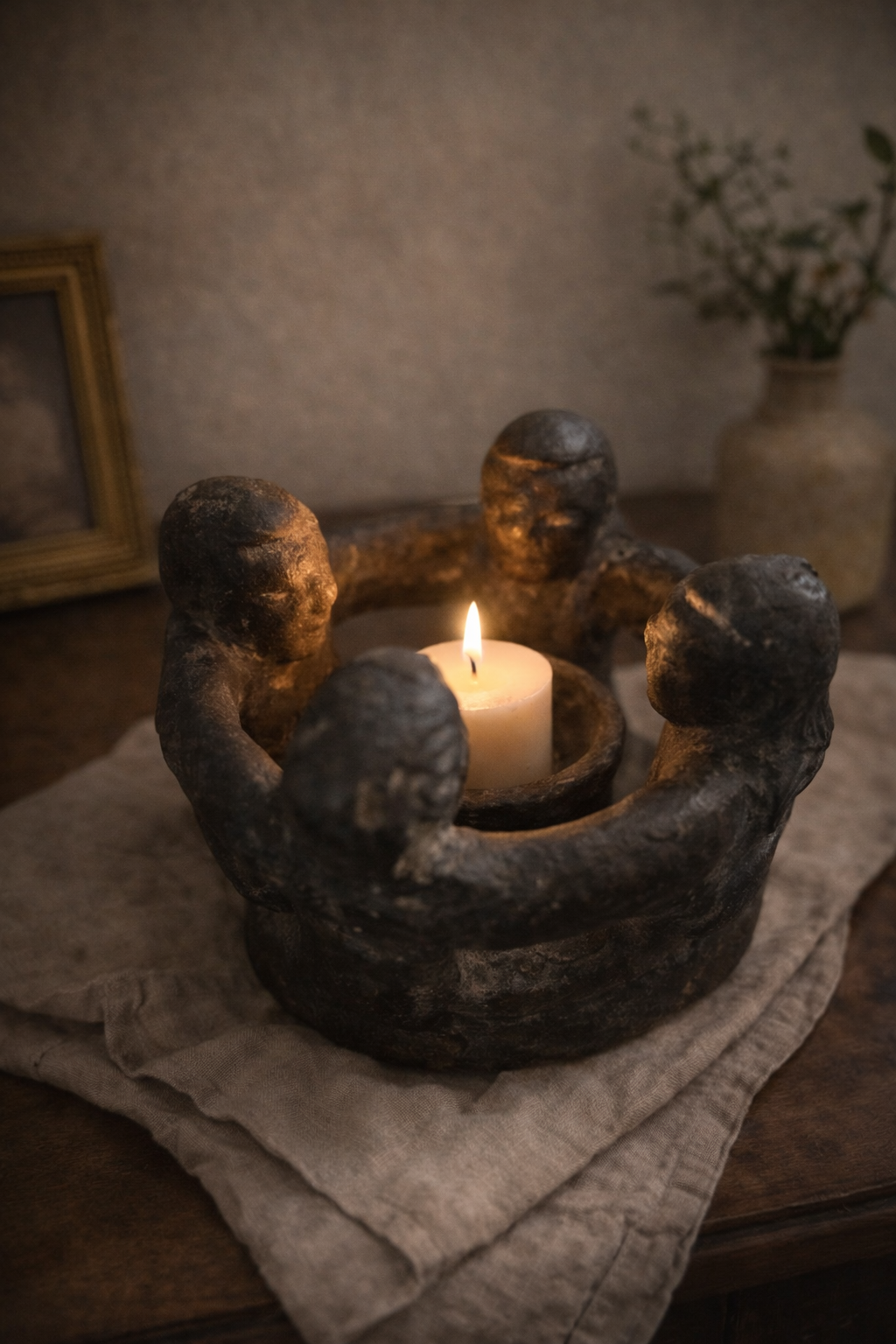 Circle of Friends Candle Holder: Unity Sculpture
