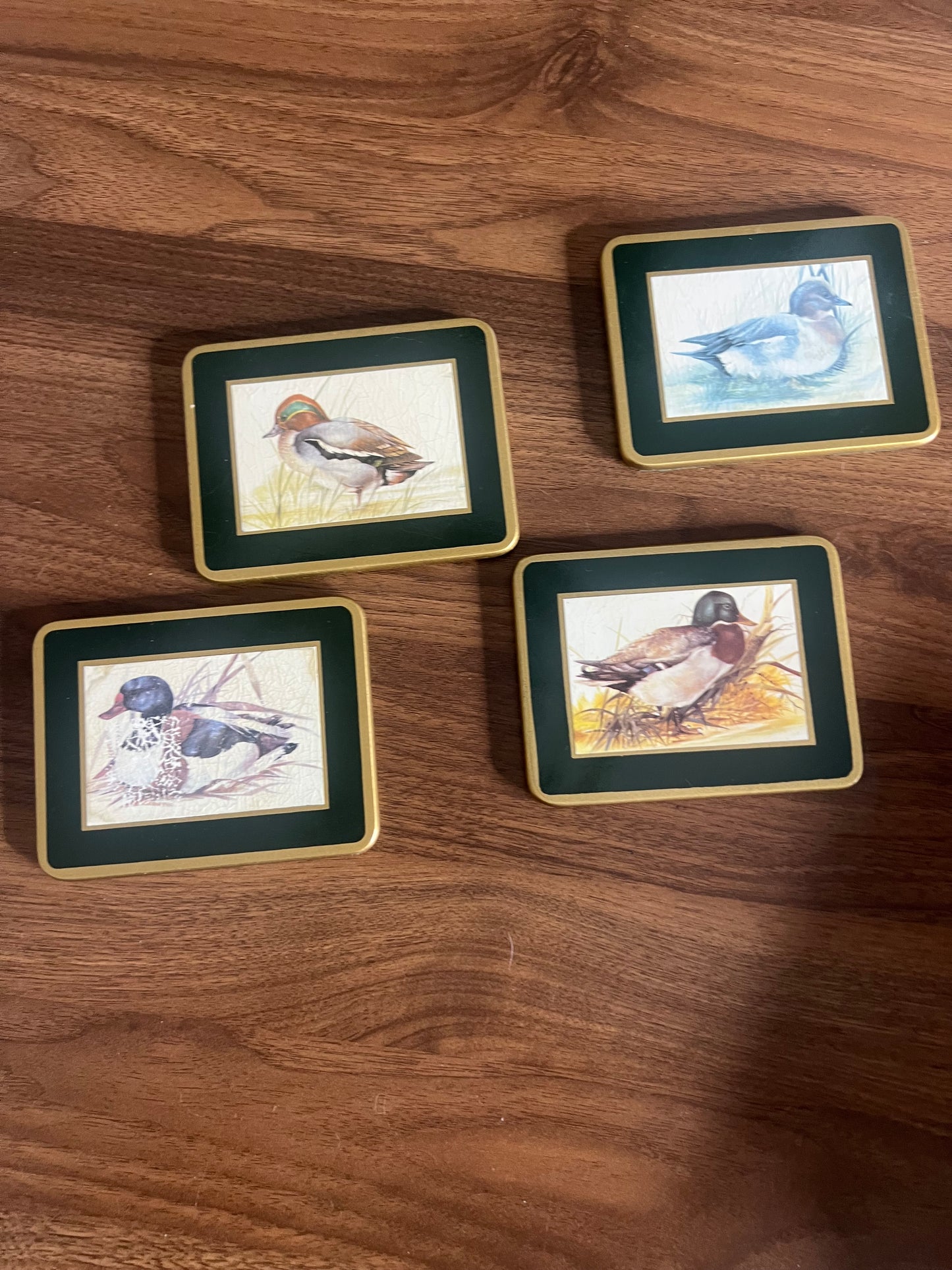 Brooks Brothers Vintage Duck Coasters, Set of 4