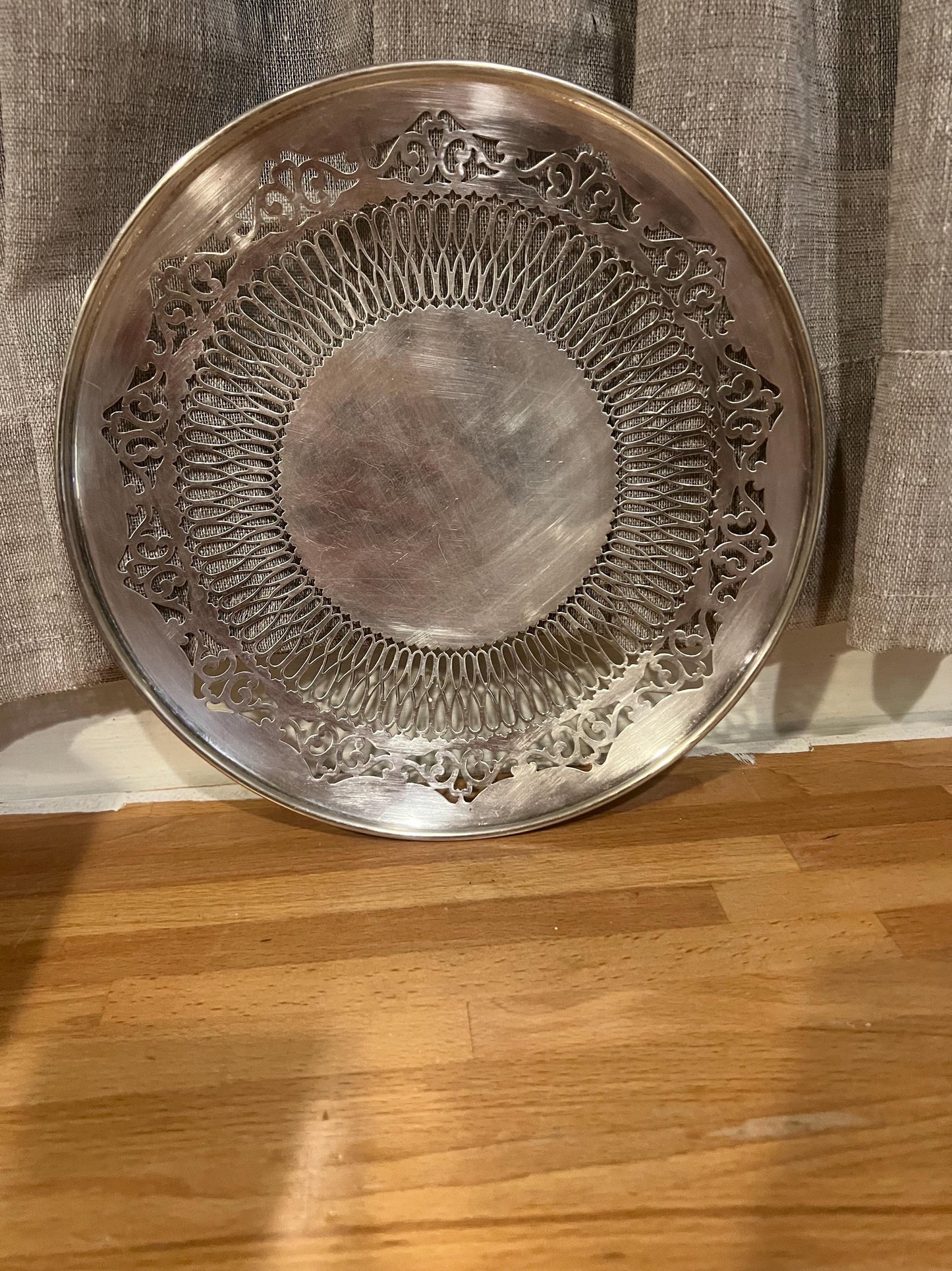 Viners of Sheffield Silverplate Pierced Tray