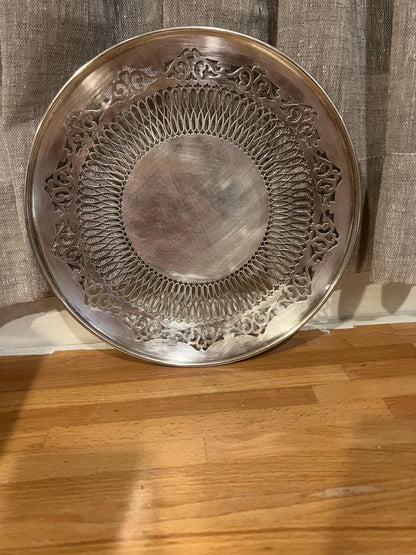 Viners of Sheffield Silverplate Pierced Tray