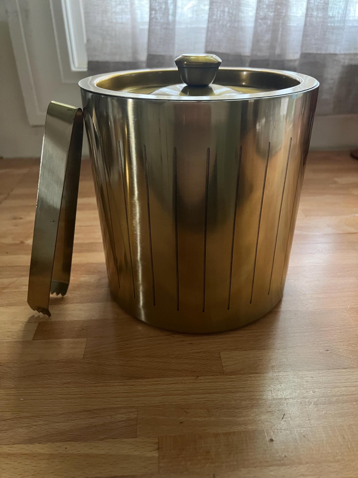 Mid-Century Modern Ice Bucket - Hollywood Regency Bar Cart Decor