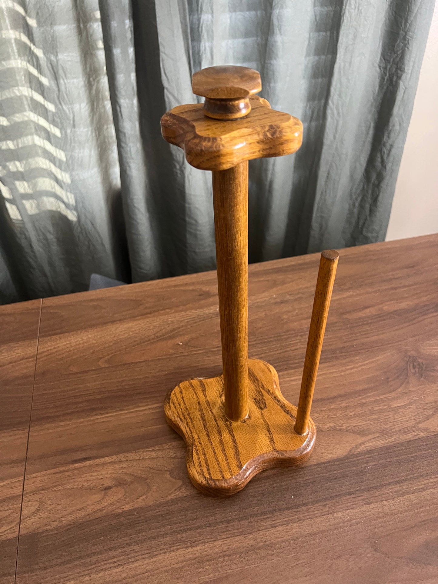 Vintage Solid Wood Paper Towel Holder