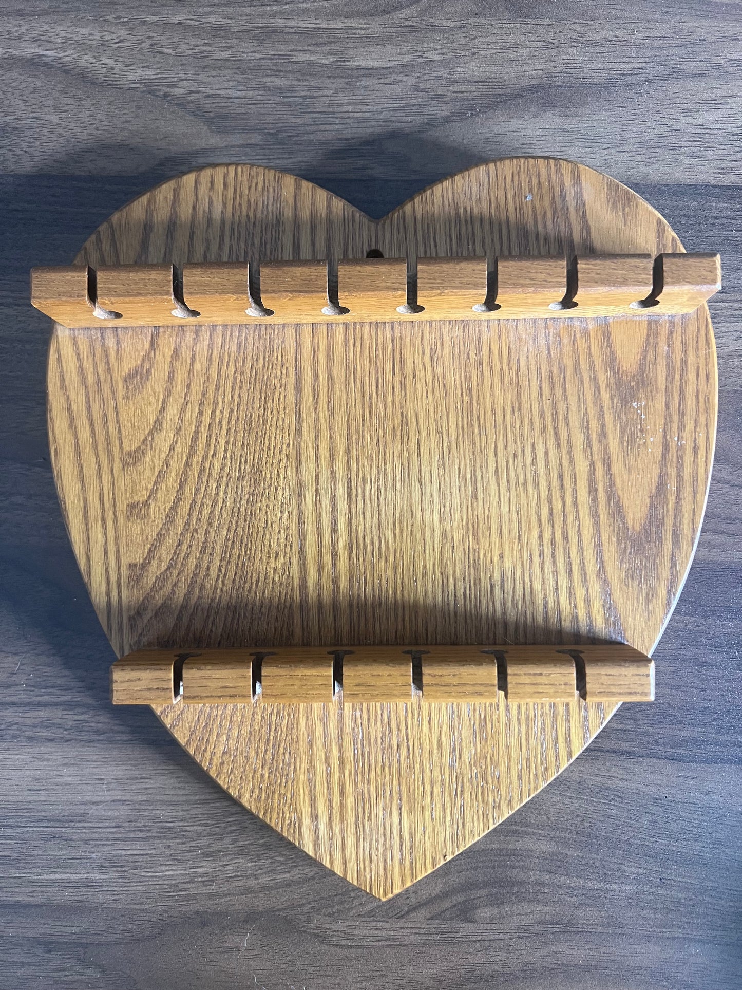 Vintage wooden wall rack