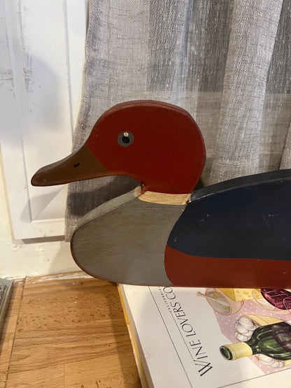 Wooden Mallard Duck Décor