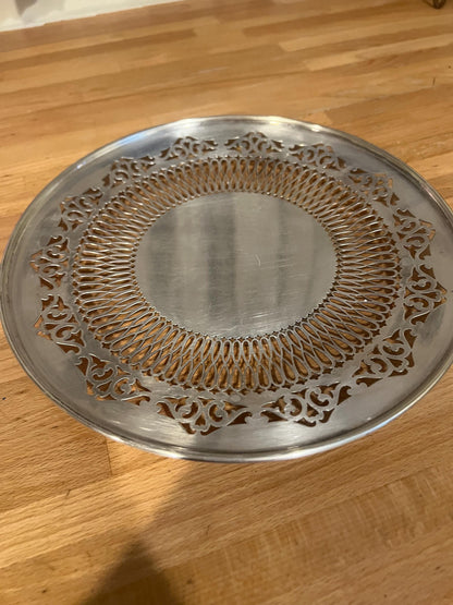 Viners of Sheffield Silverplate Pierced Tray