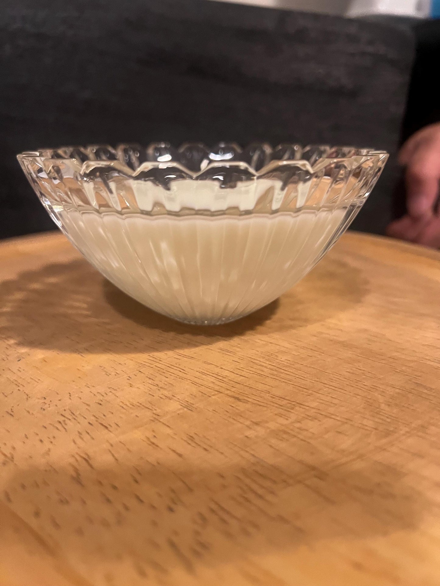 Handpoured scented candle vintage glass