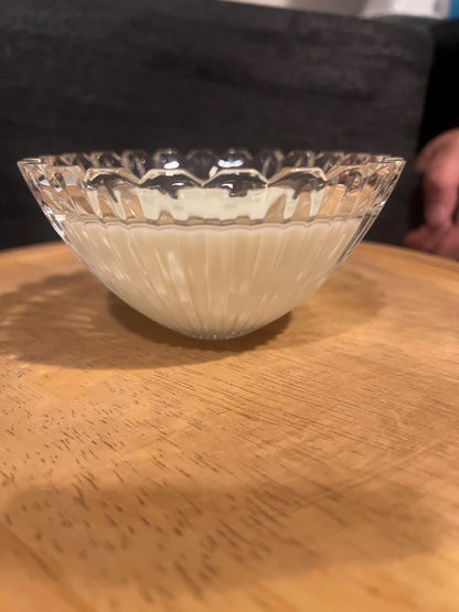 Handpoured scented candle vintage glass