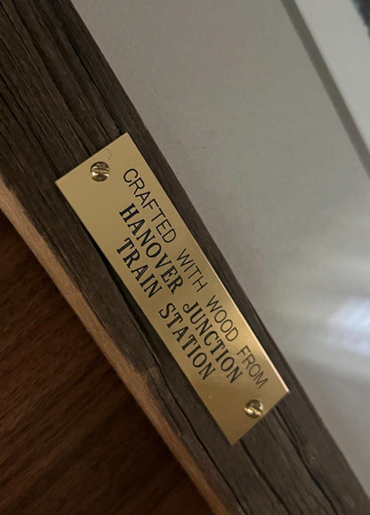 Hanover Junction Train Station | Limited Edition Framed Print – Crafted with Original Station Wood