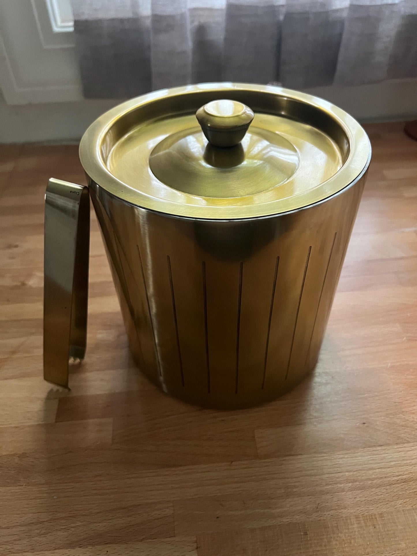 Mid-Century Modern Ice Bucket - Hollywood Regency Bar Cart Decor