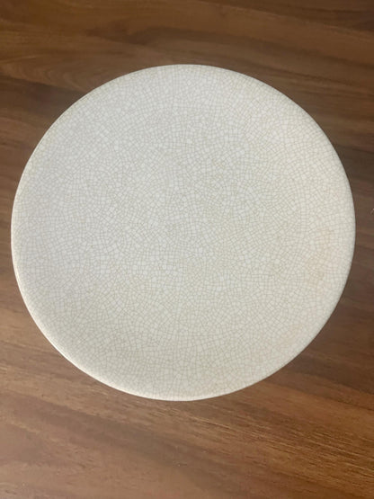 Vintage Crackle Glaze Ceramic Pedestal Riser