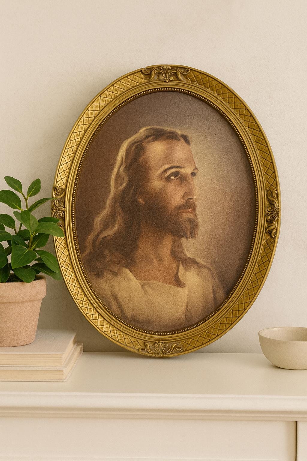 Vintage Turner Wall Accessory Jesus Portrait