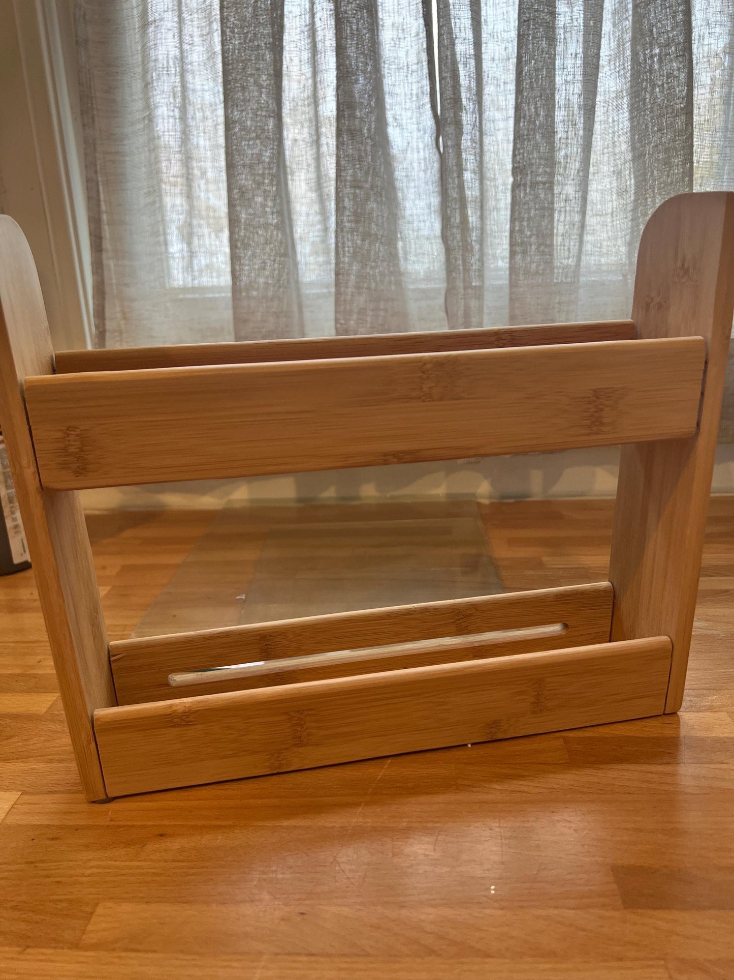 Bamboo Two-Tier Countertop Organizer