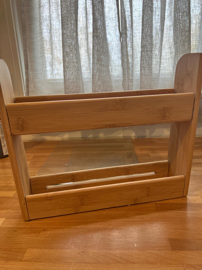 Bamboo Two-Tier Countertop Organizer