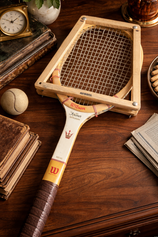 Vintage Wilson Jack Kramer Autograph Wooden Tennis Racket