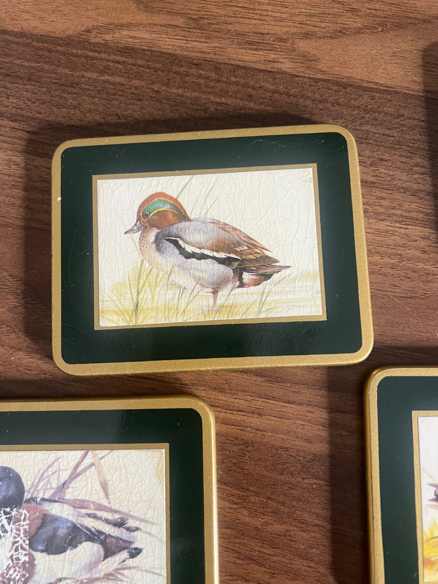 Brooks Brothers Vintage Duck Coasters, Set of 4