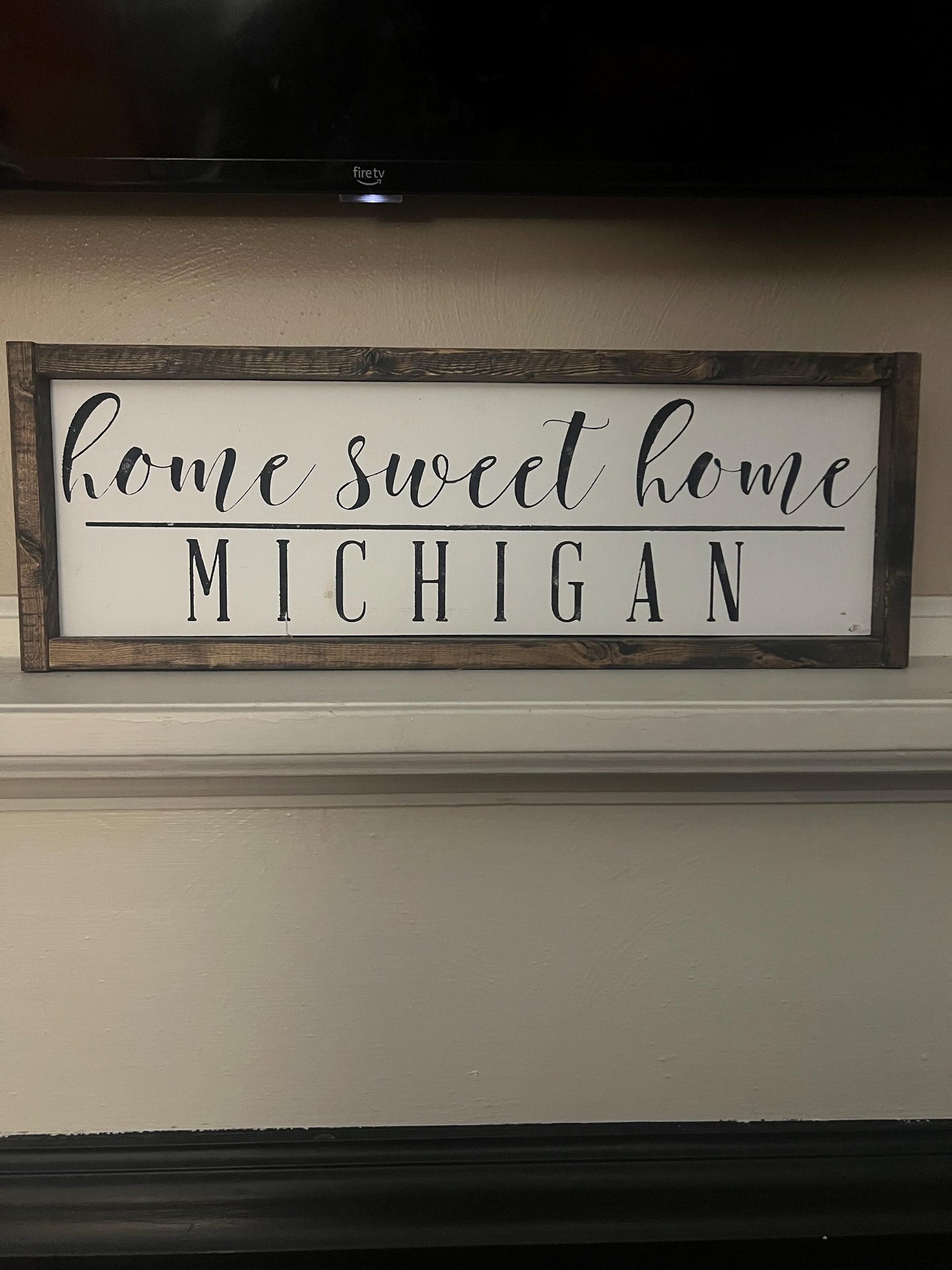 Home Sweet Home – Michigan Wood Sign