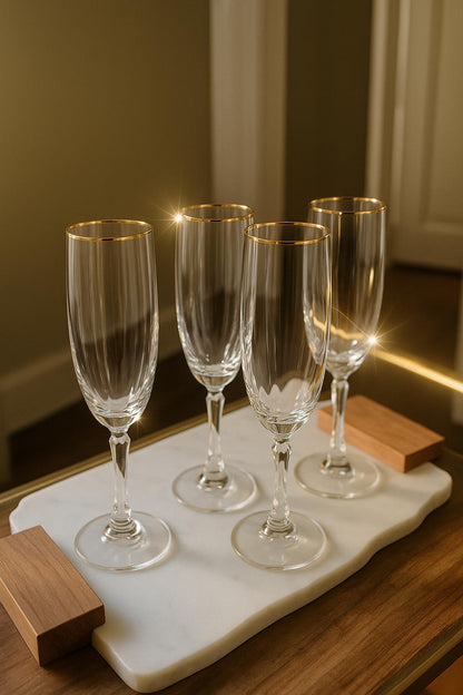 Vintage Champagne Flutes