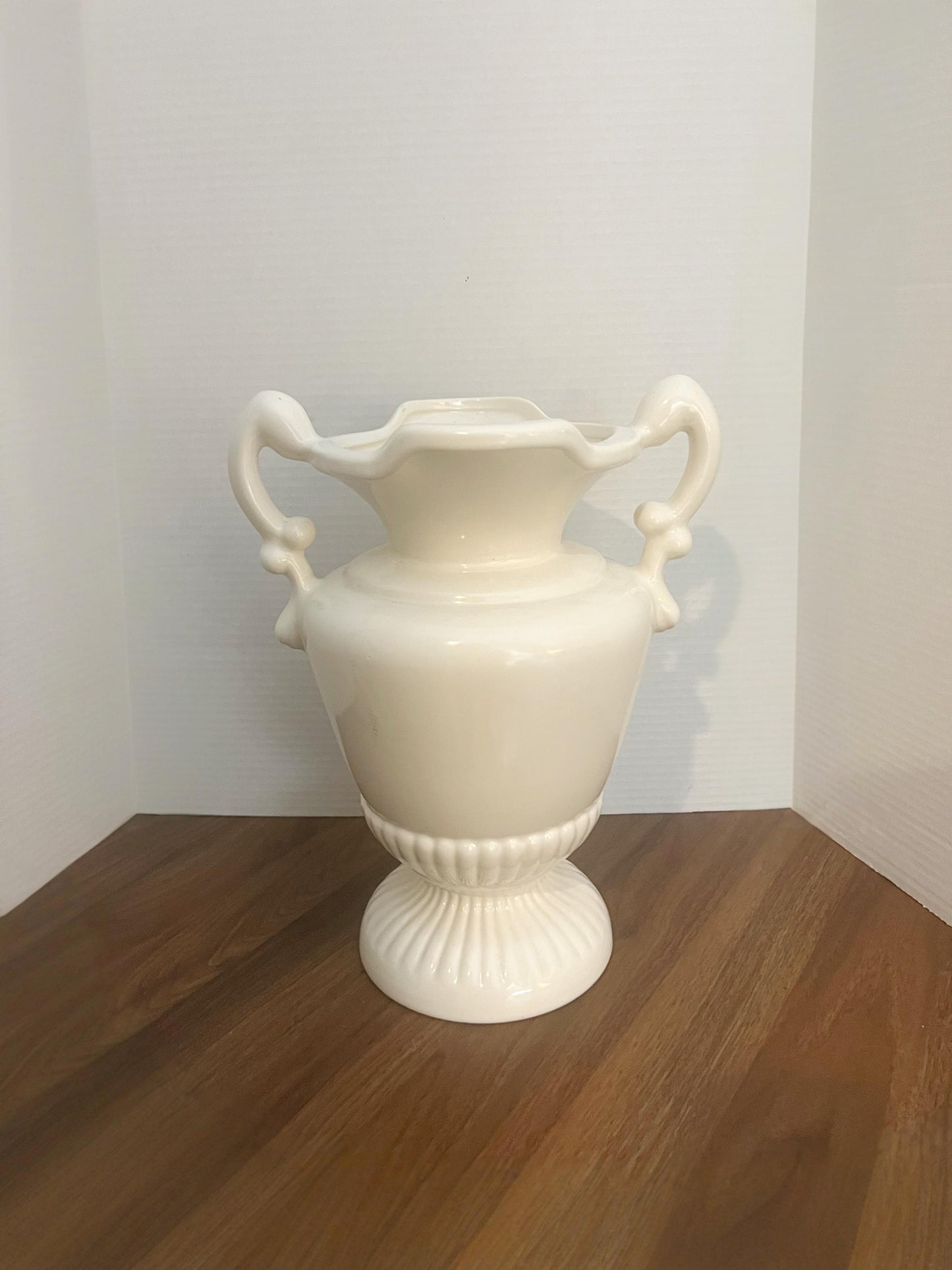 Large Royal Haeger Ivory Glazed Urn Vase