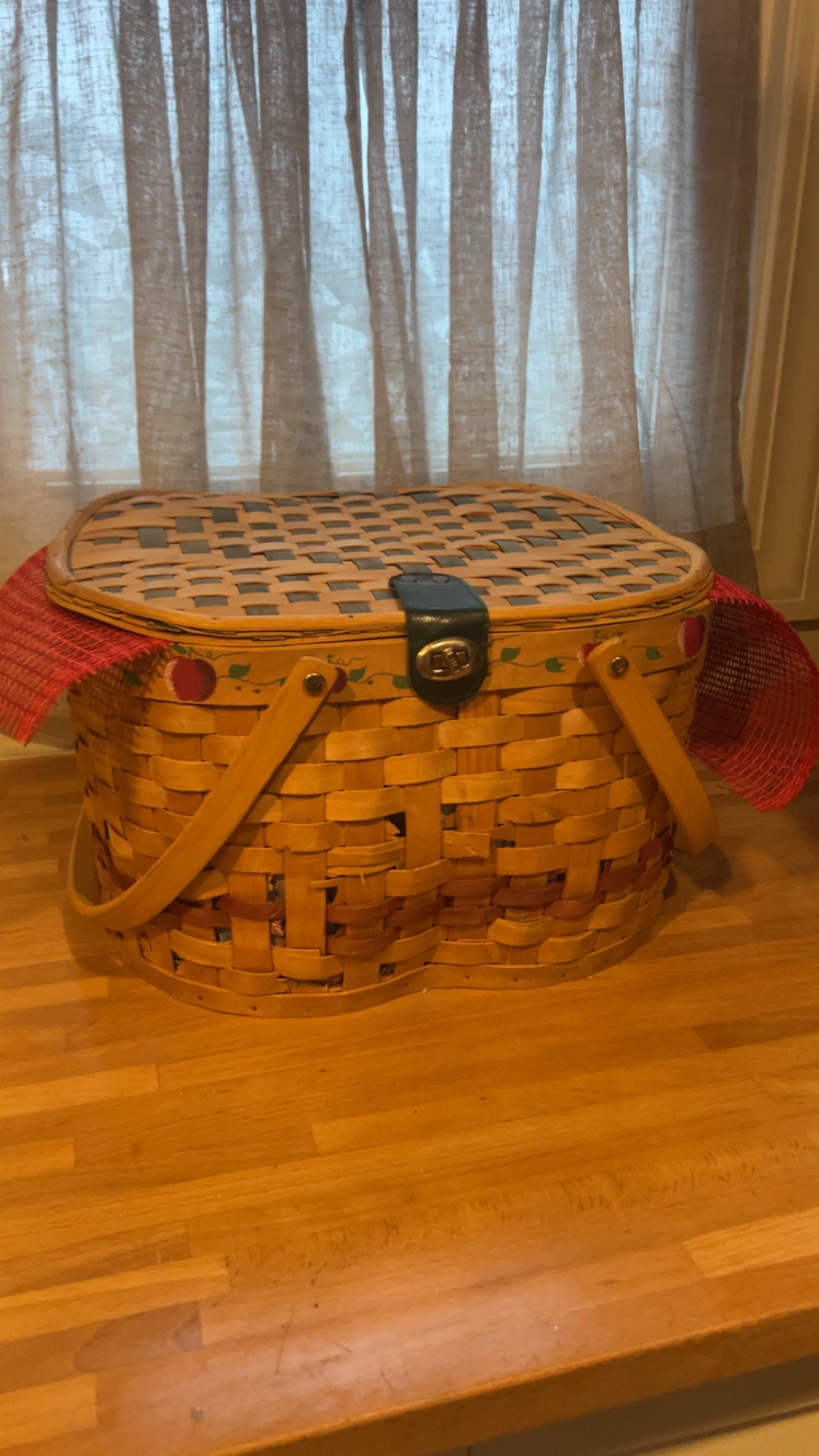 Vintage Apple Orchard Kitchen Gift Set, Cookbook, Plate, Bowl & Basket