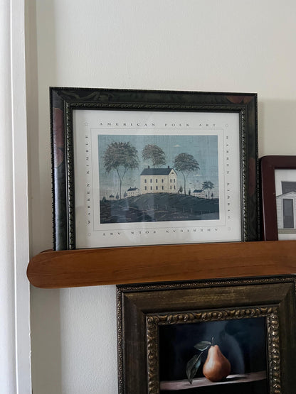 Warren Kimble “American Folk Art” Framed Print – Vintage Country House Wall Art
