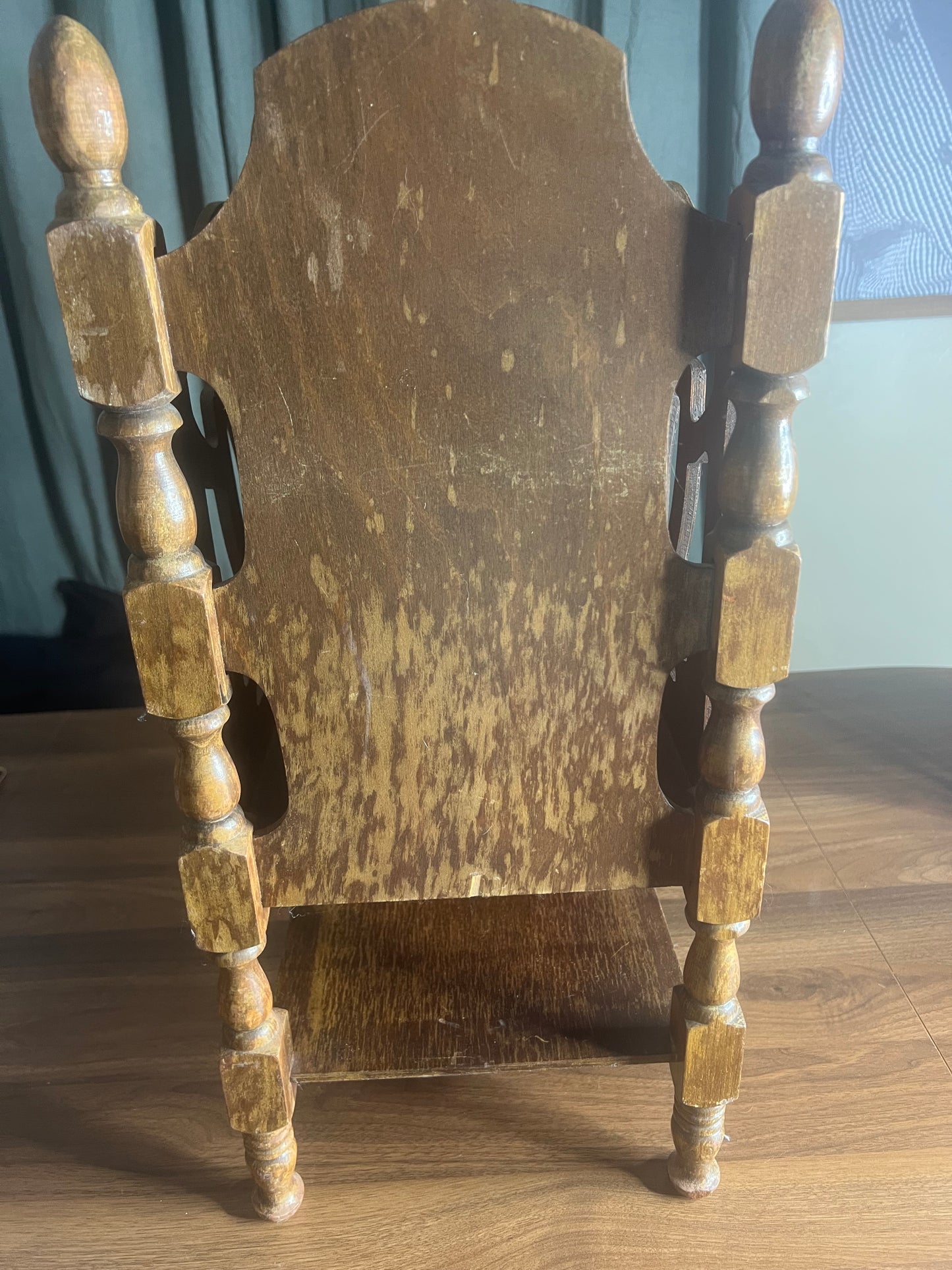 Vintage Wooden Magazine Rack