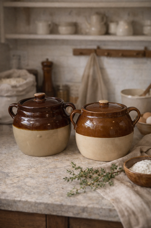 Vintage Pots with Lid