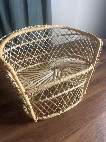 Vintage Rattan Loveseat