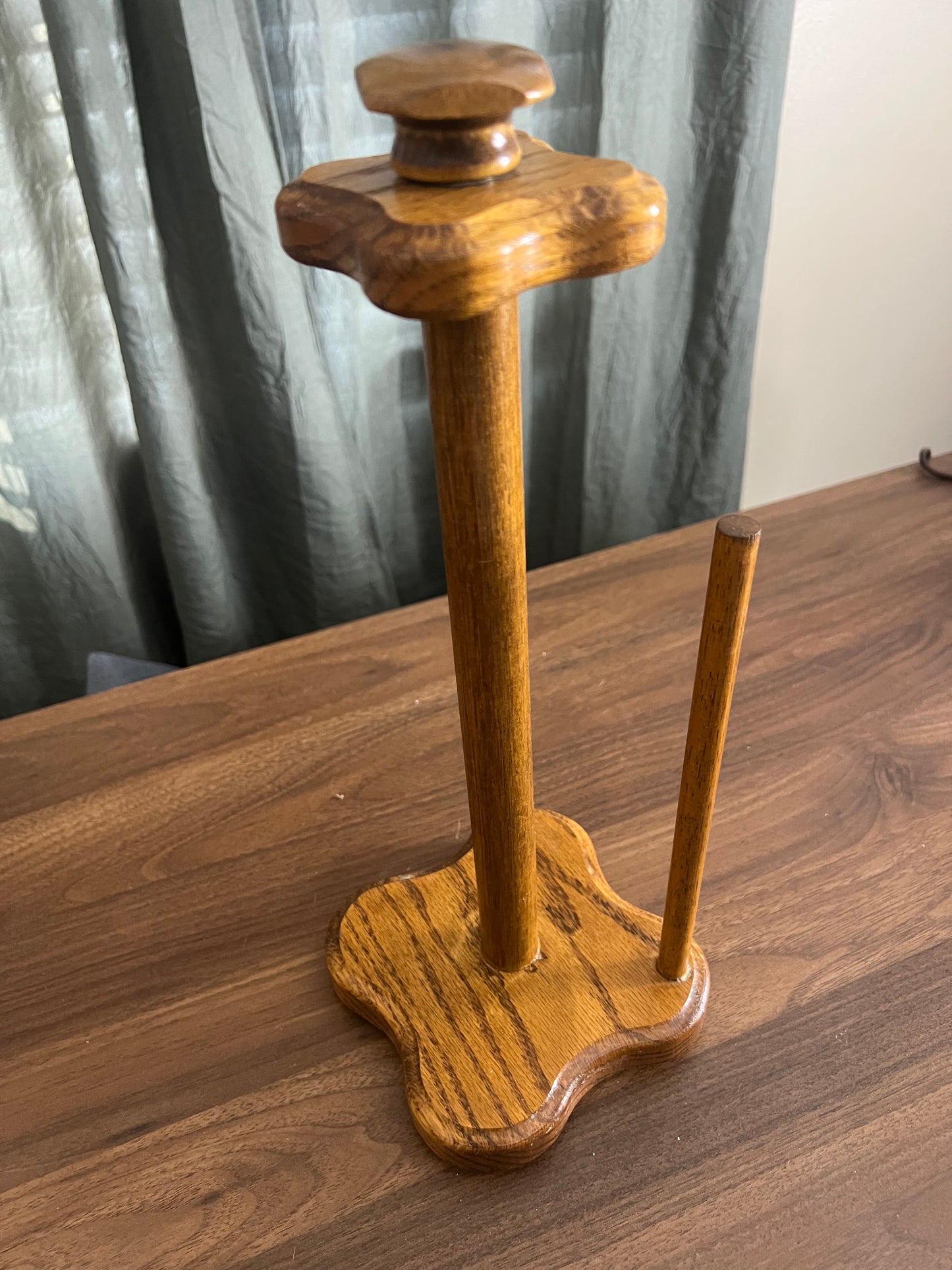 Vintage Solid Wood Paper Towel Holder