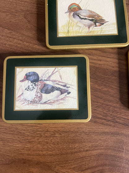 Brooks Brothers Vintage Duck Coasters, Set of 4