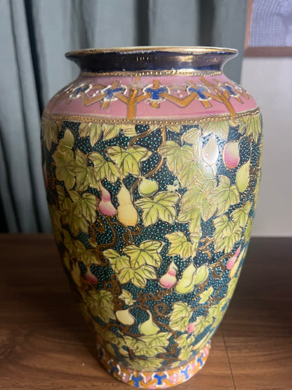 Vintage Cloisonné Style Vase
