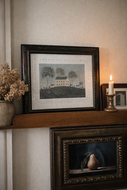 Warren Kimble “American Folk Art” Framed Print – Vintage Country House Wall Art