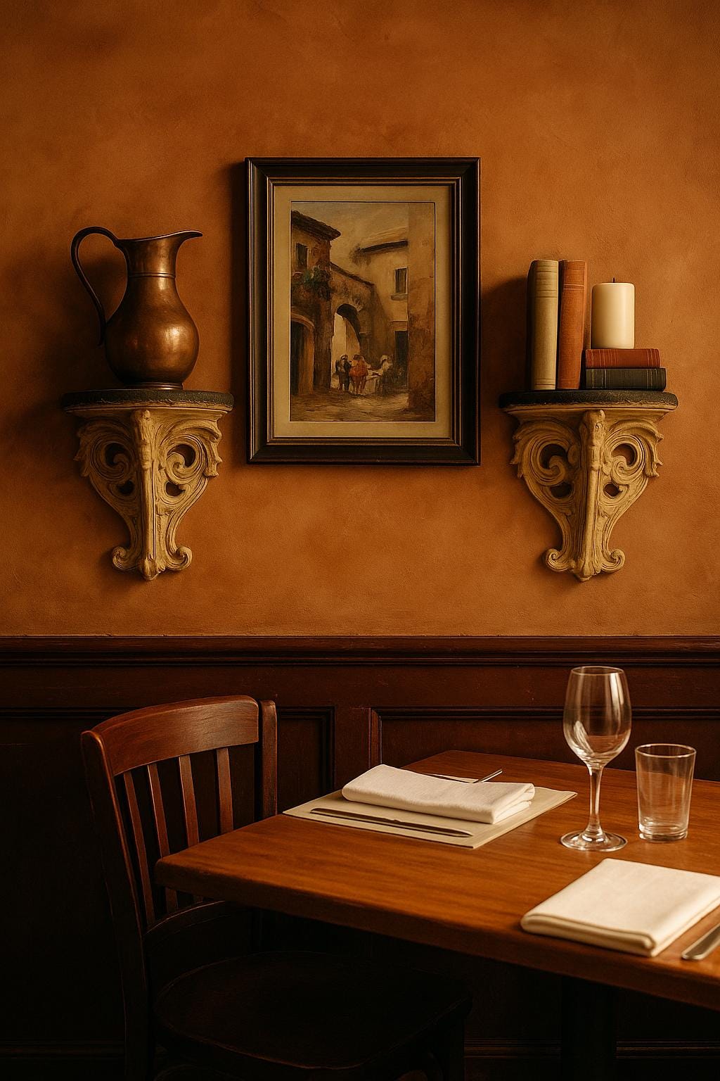 Antique-Style Plaster Wall Shelves: Rococo Corbels