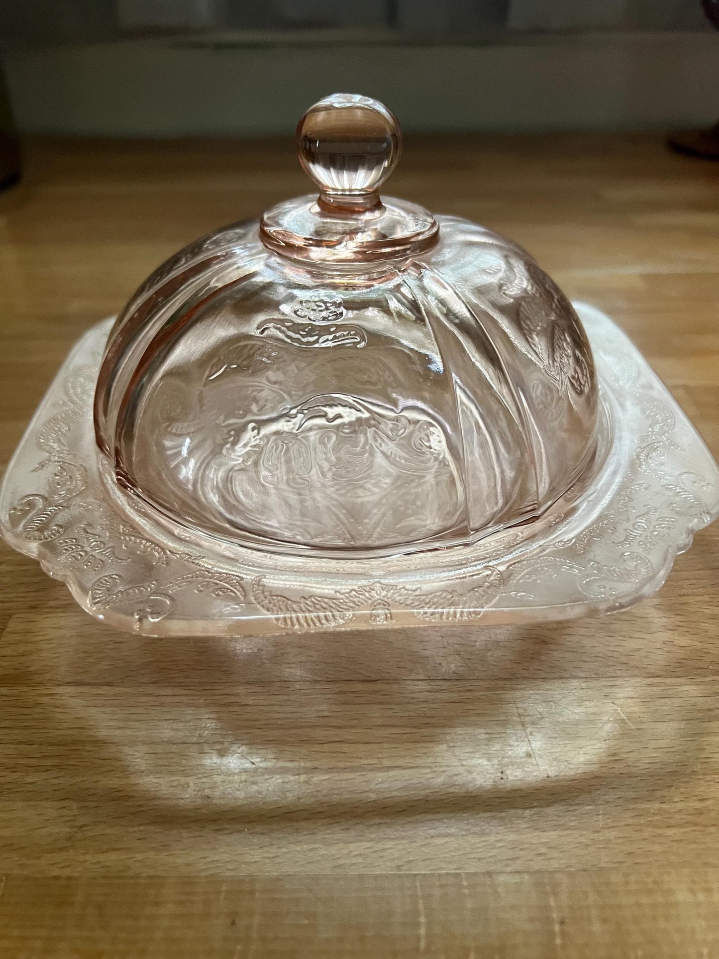 Vintage Pink Depression Glass Set – Princess Pattern by Hocking Glass | 1930s Tea & Butter Dish Collection