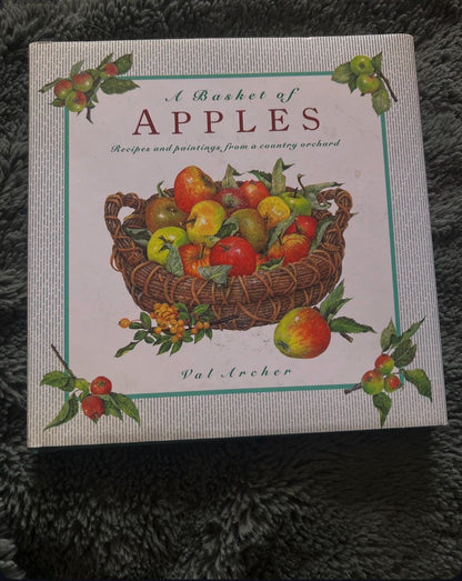 Vintage Apple Orchard Kitchen Gift Set, Cookbook, Plate, Bowl & Basket