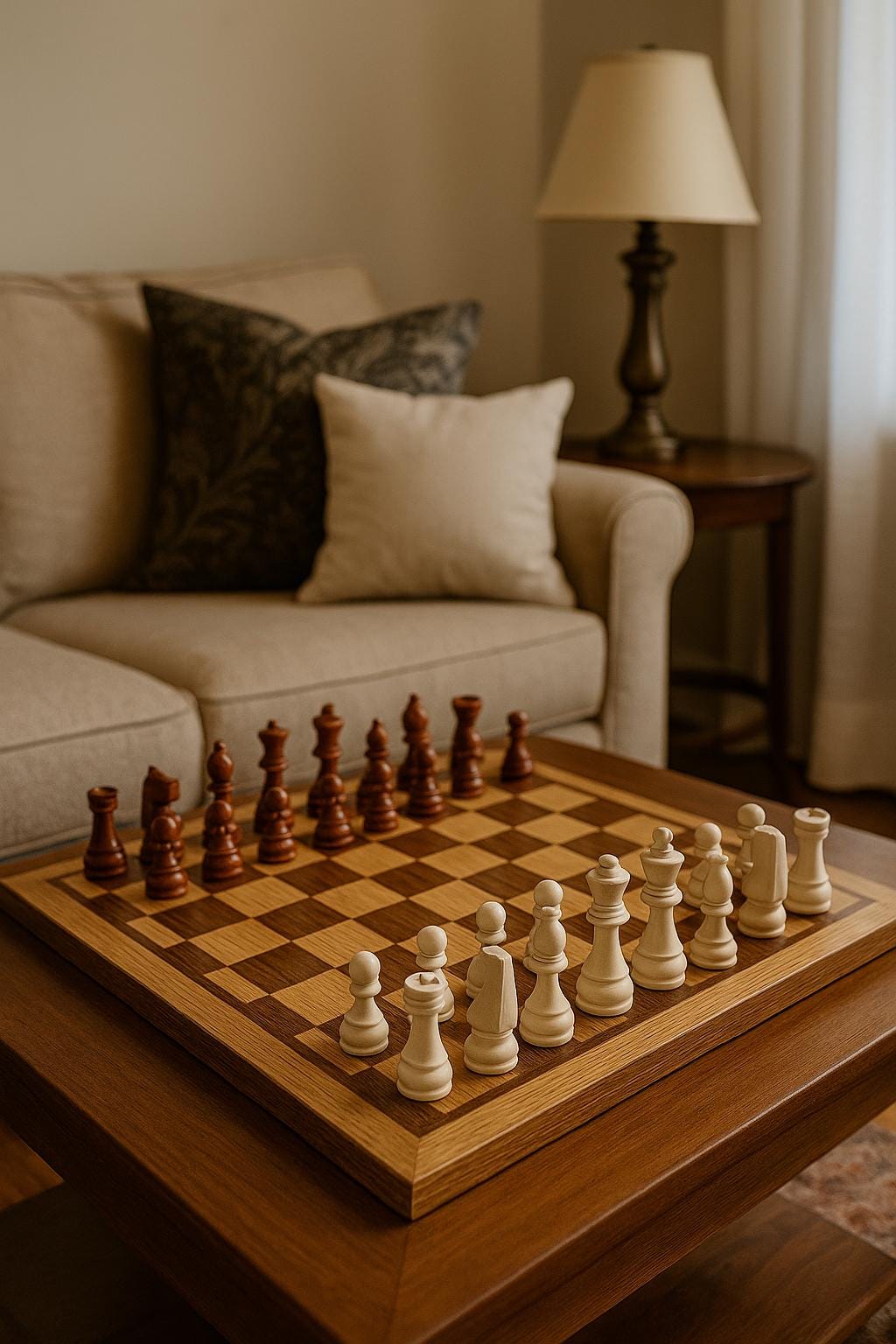 Wooden Chess and Checkers Set