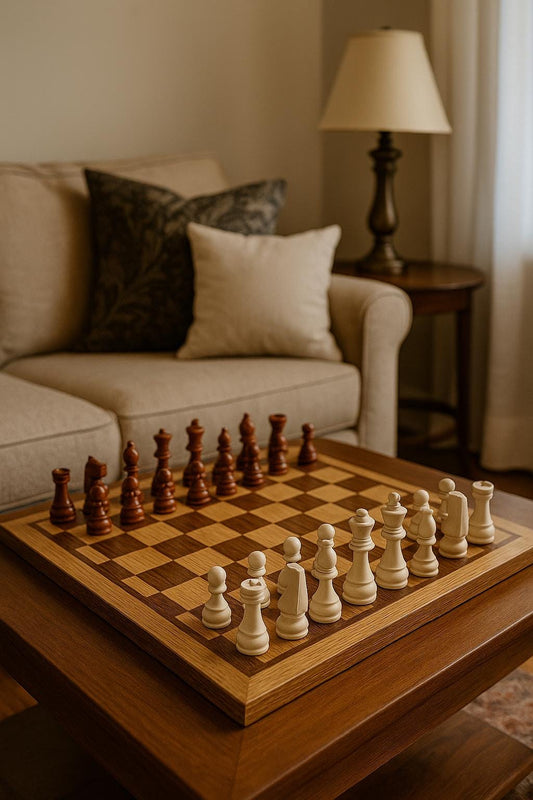 Wooden Chess and Checkers Set