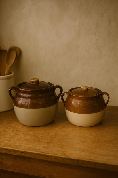 Vintage Pots with Lid