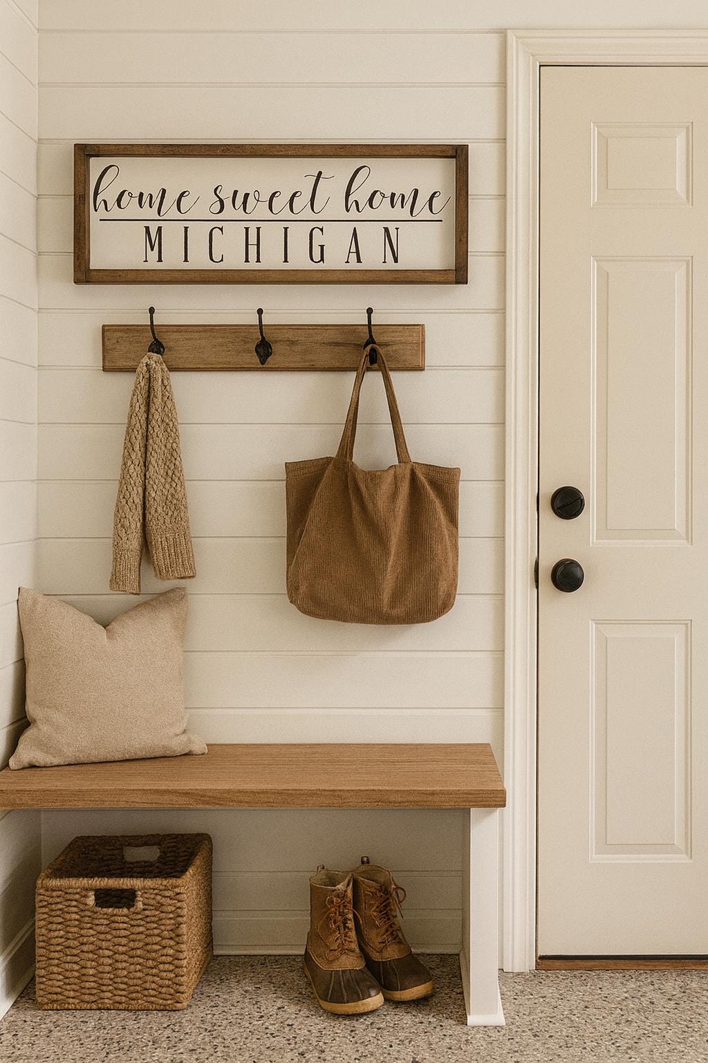 Home Sweet Home – Michigan Wood Sign