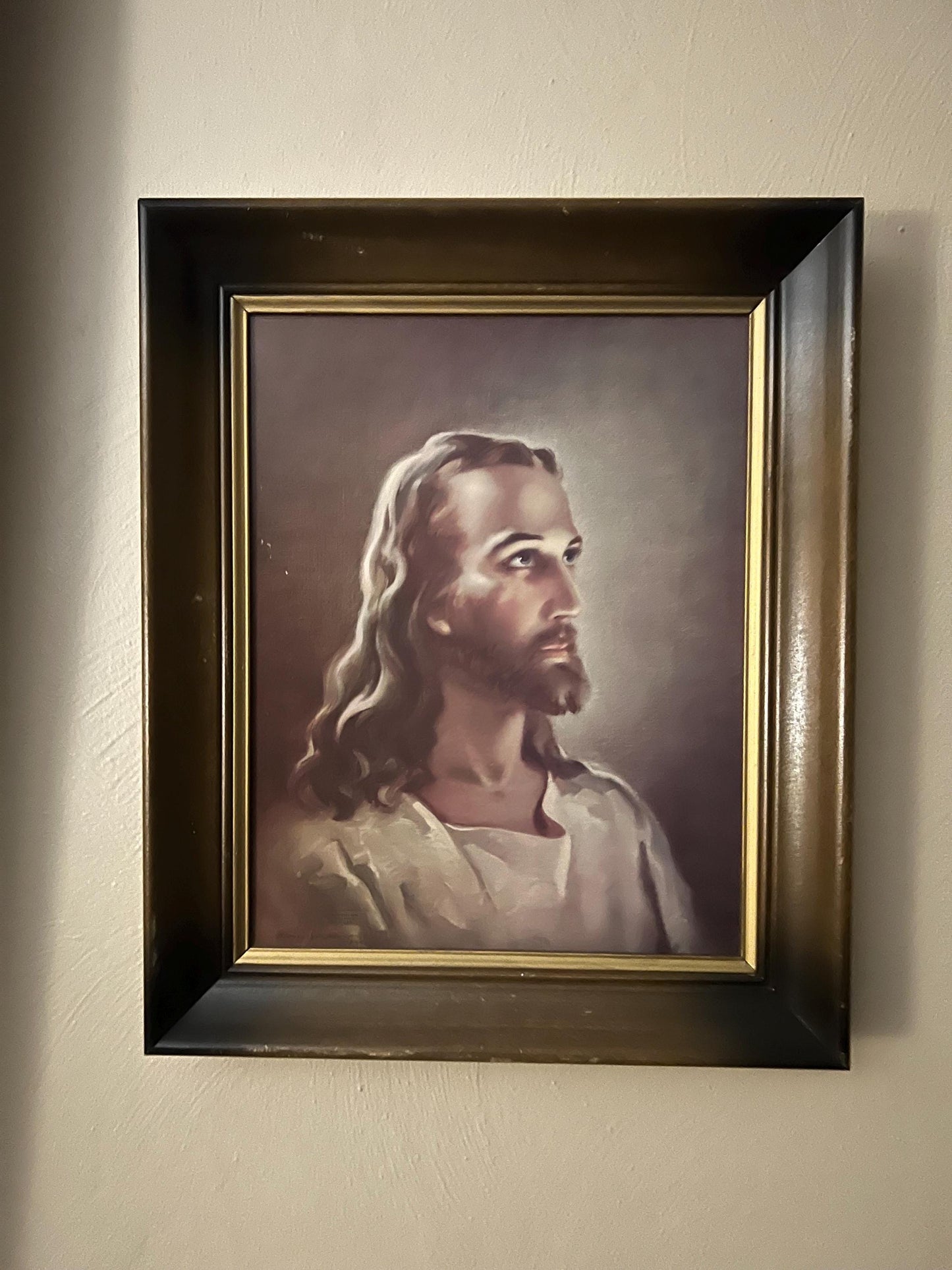 Vintage Warner Sallman “Head of Christ” Framed Print
