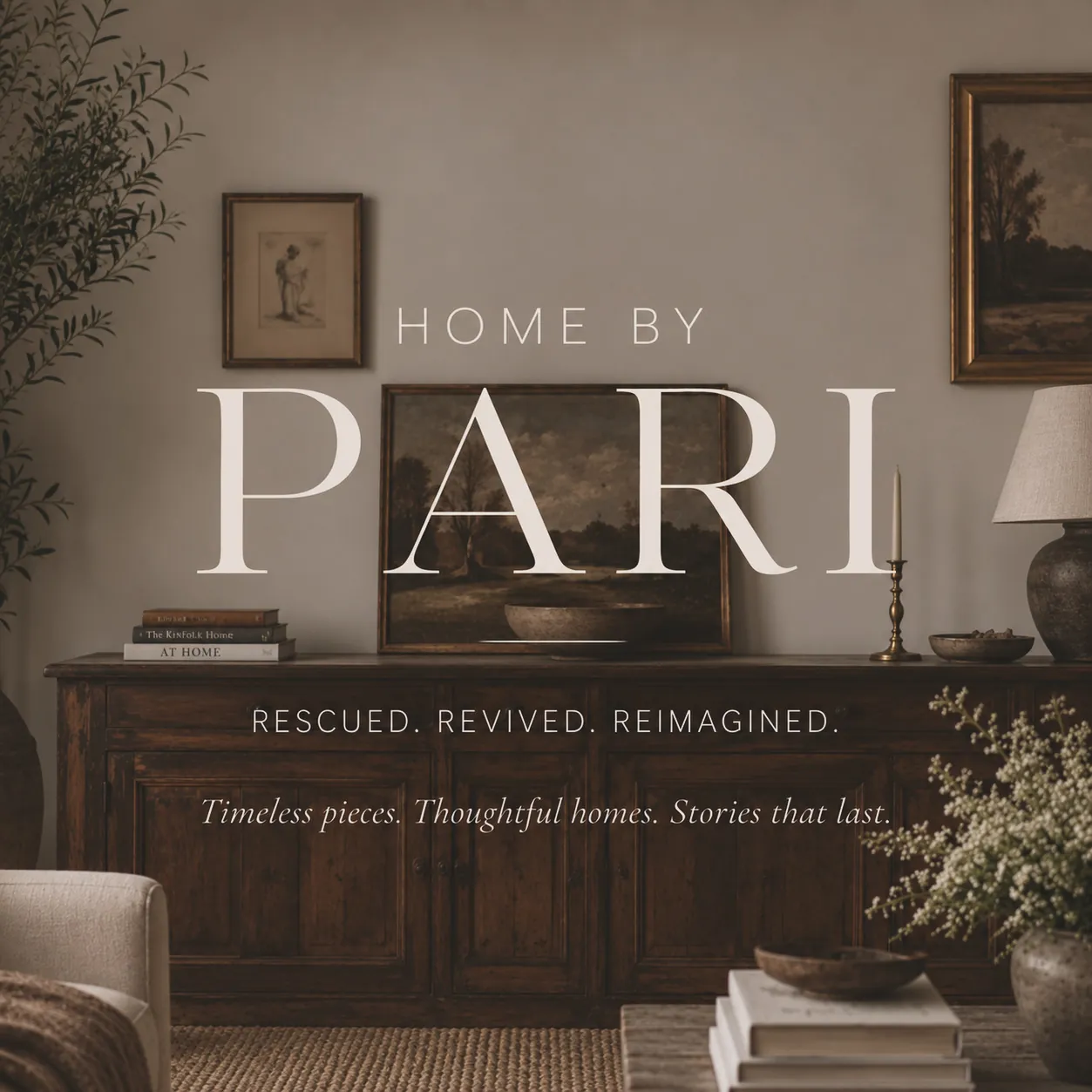 Home by Pari: Rescued. Revived. Reimagined. Timeless pieces, thoughtful homes, stories that last.