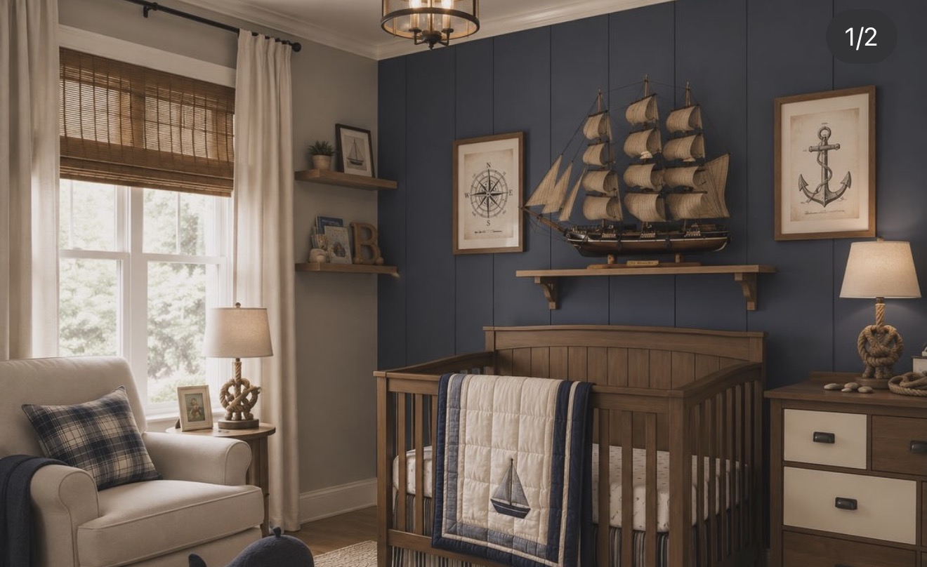 Vintage nursery decor by Little Pari