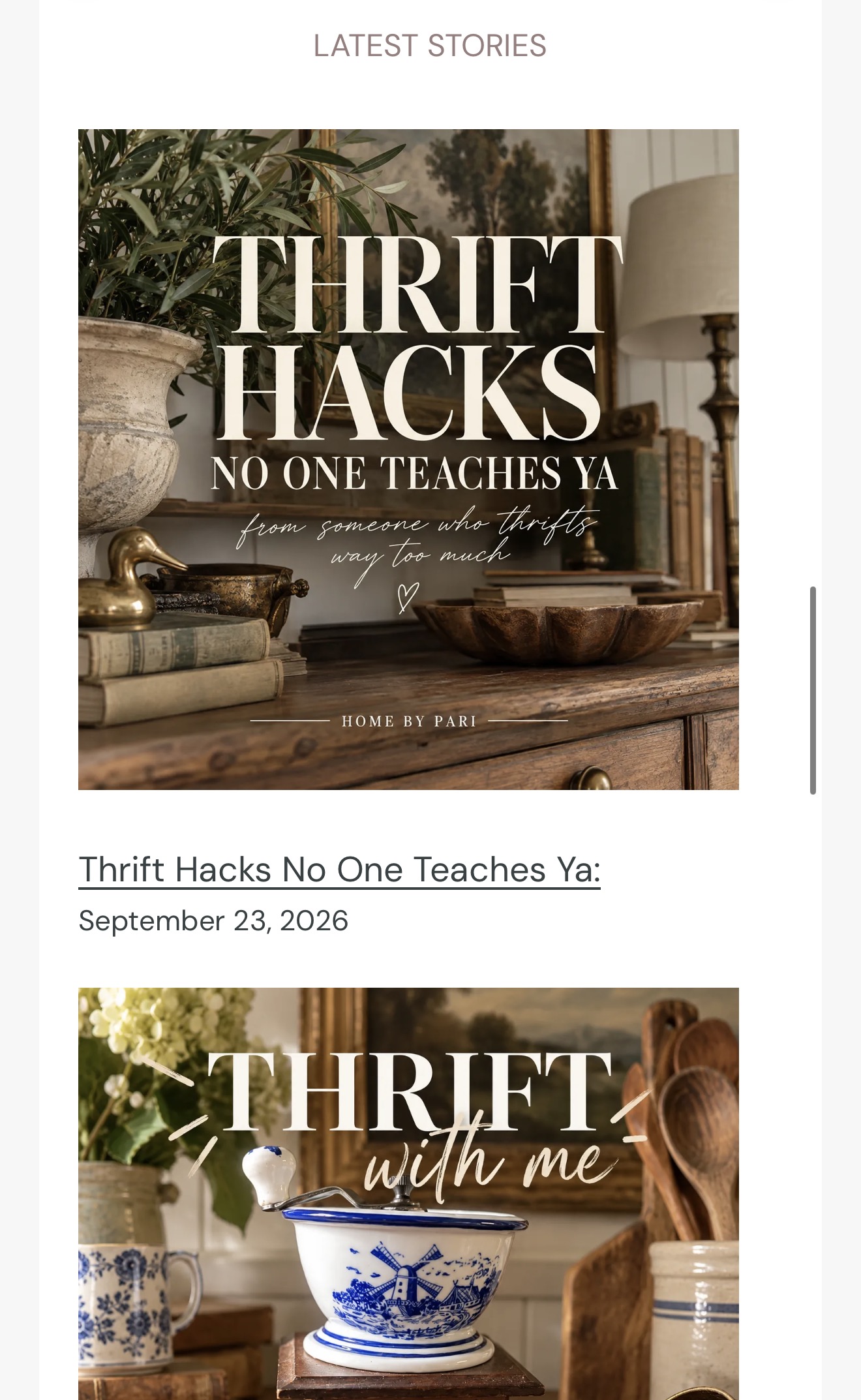 Home by Pari vintage home inspiration